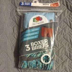 Fruit of the Loom Boys Blue, And Green Boxer Briefs Comfortable Fit​​